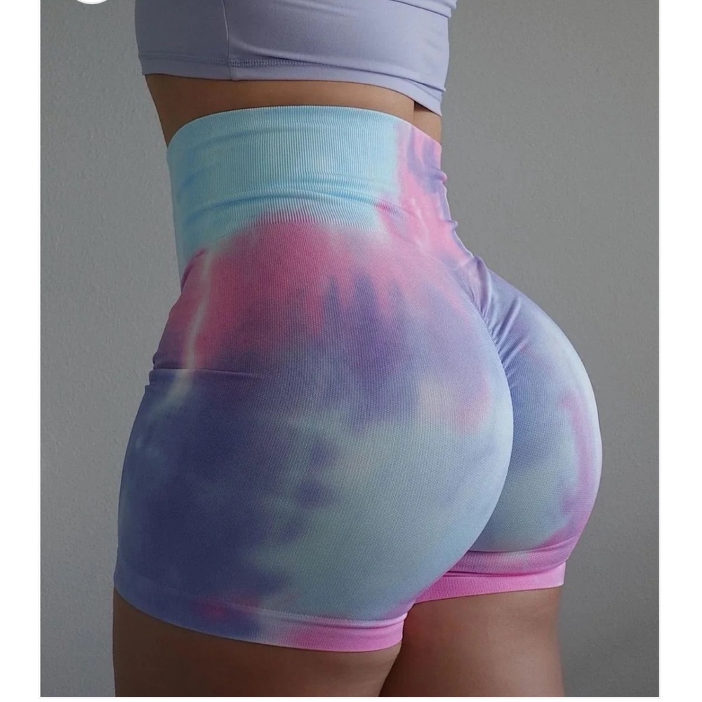 New Women's Tie-Dye High-Waisted Shorts